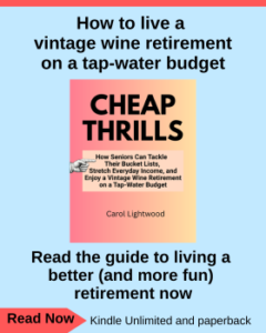 Cheap Thrills for seniors vintage wine retirement