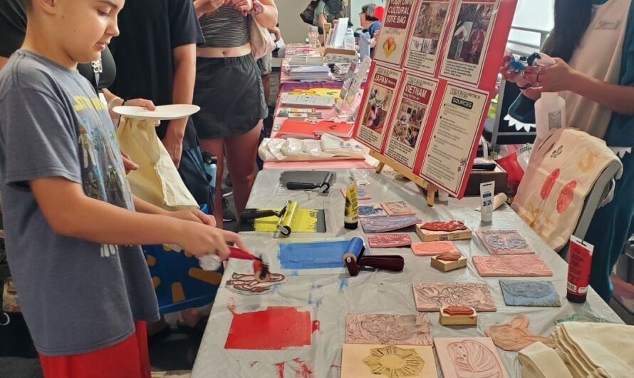 What to do when it’s 105F+ outside? Print a book bag at MegaMania